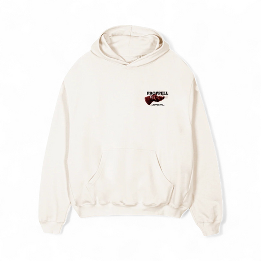 Invitation Only Oversized Hoodie in Ecru White