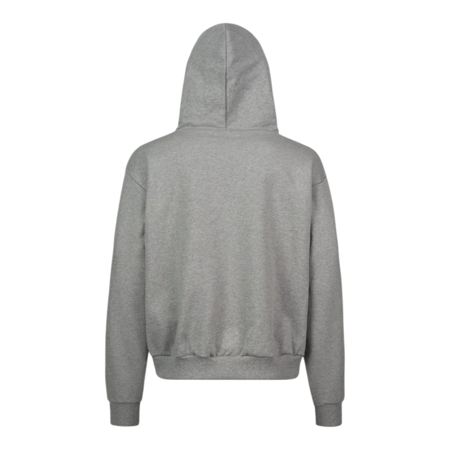 Zip Through Hoodie in Marl Grey
