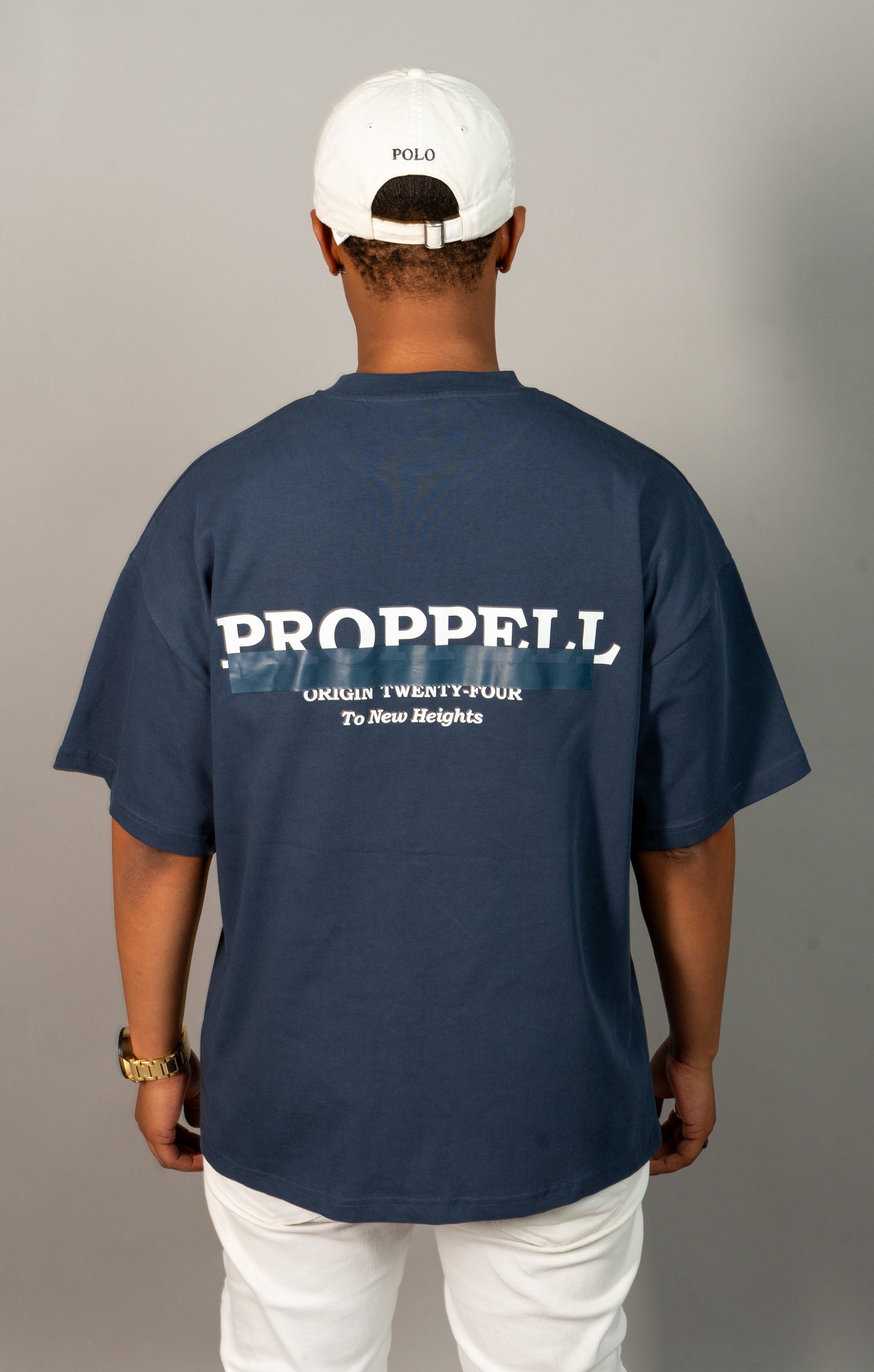 Oversized T-Shirt, Signature 024 in Navy