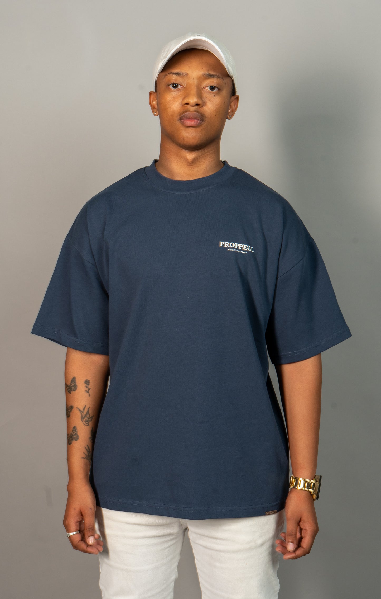 Oversized T-Shirt, Signature 024 in Navy