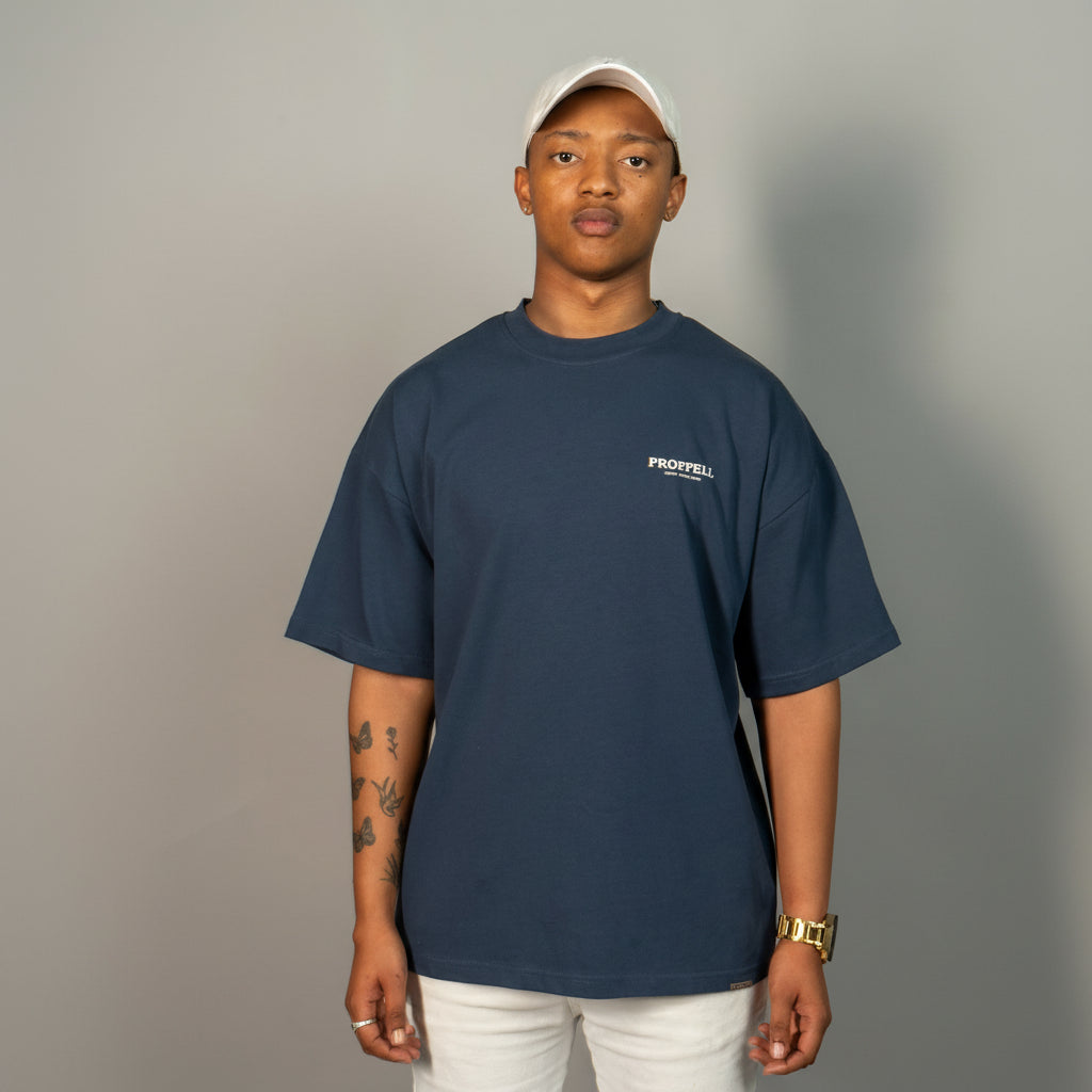 Signature 024 Oversized T-Shirt in Navy