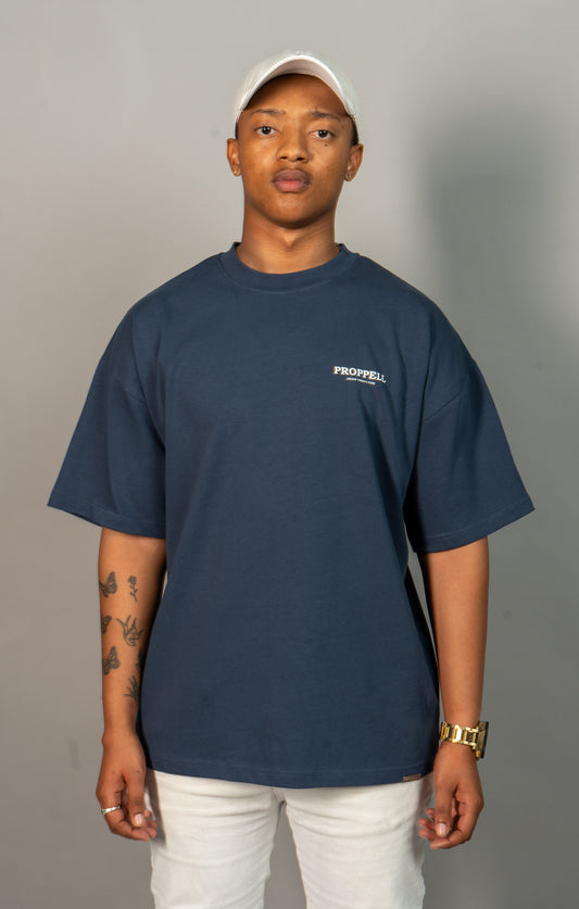 Oversized T-Shirt, Signature 024 in Navy