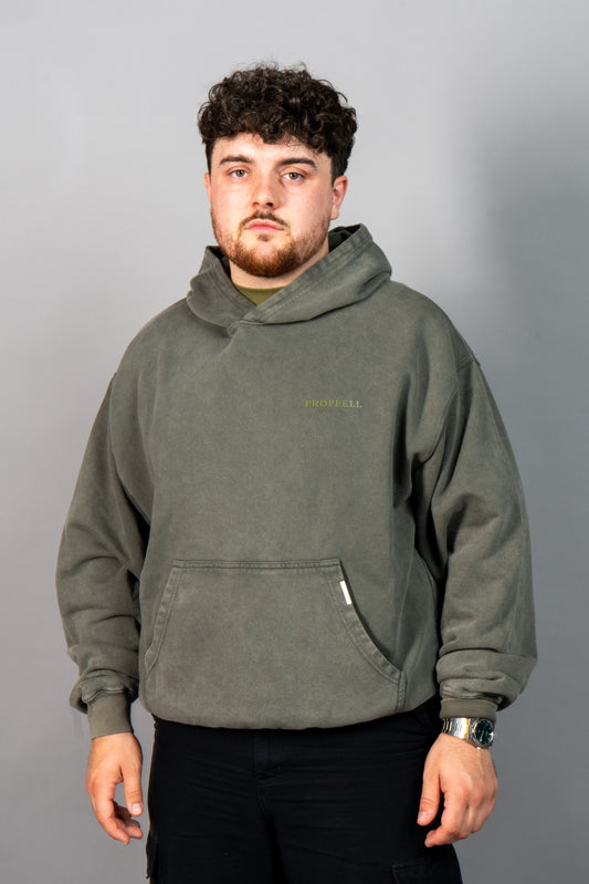 Oversized Hoodie Signature 024 in Vintage Green