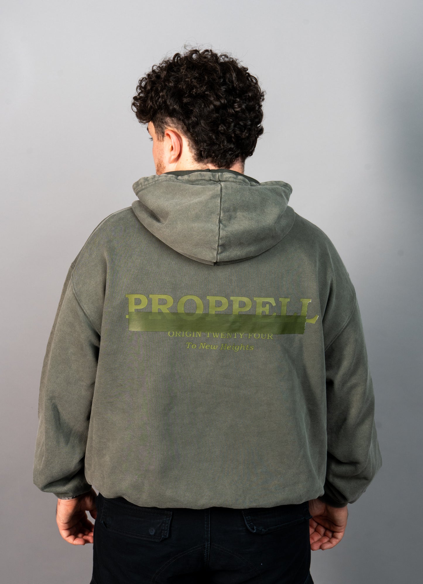 Oversized Hoodie Signature 024 in Vintage Green