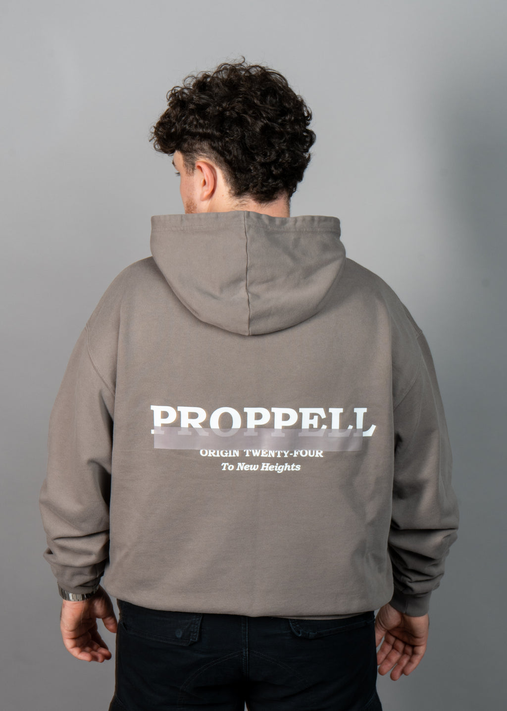 Signature 024 Oversized Hoodie in Pigment Grey