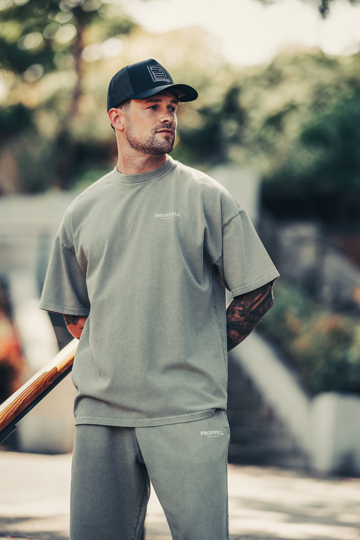 Signature 024 Oversized T-Shirt in Vintage Stone