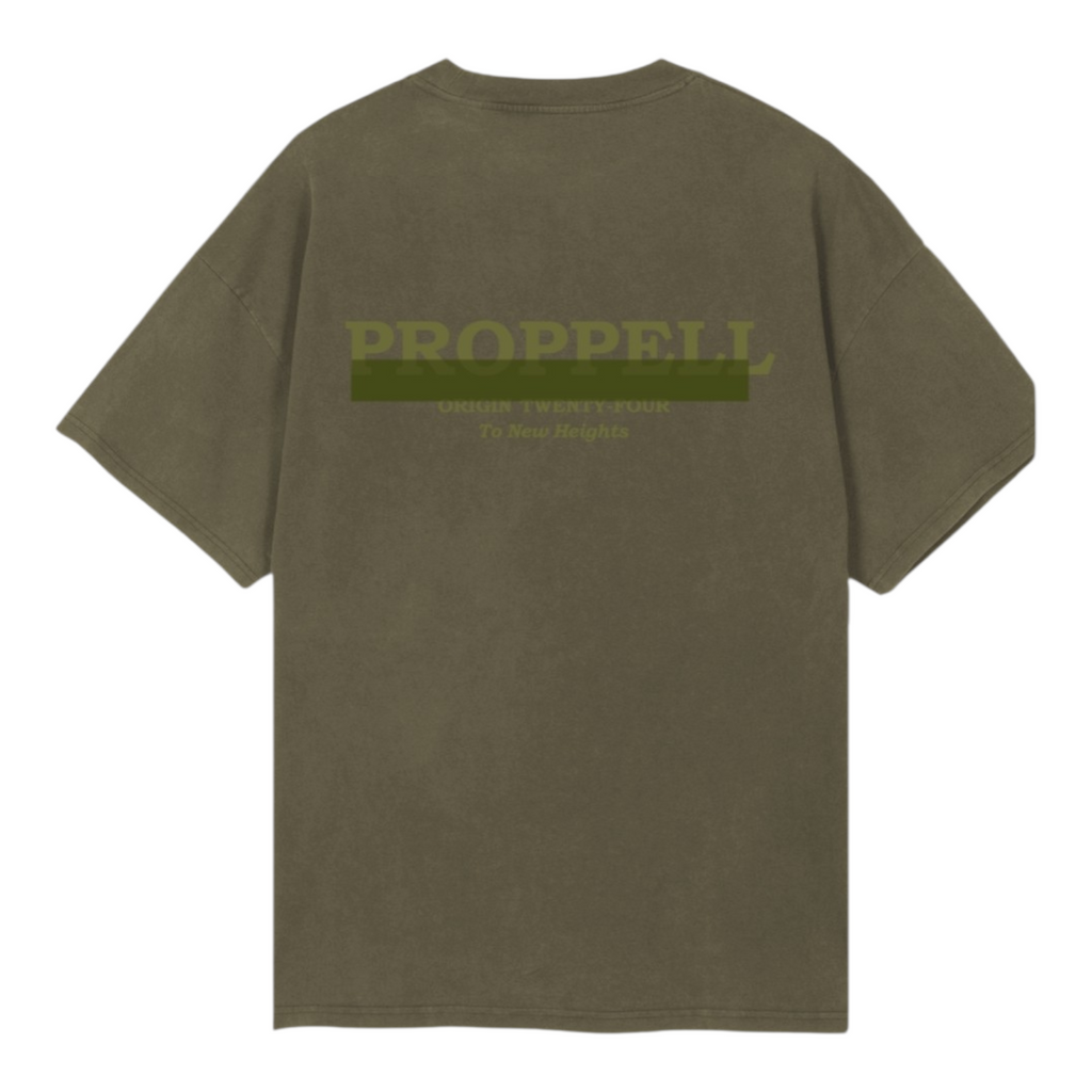 Signature 024 Oversized T-Shirt in Khaki Green
