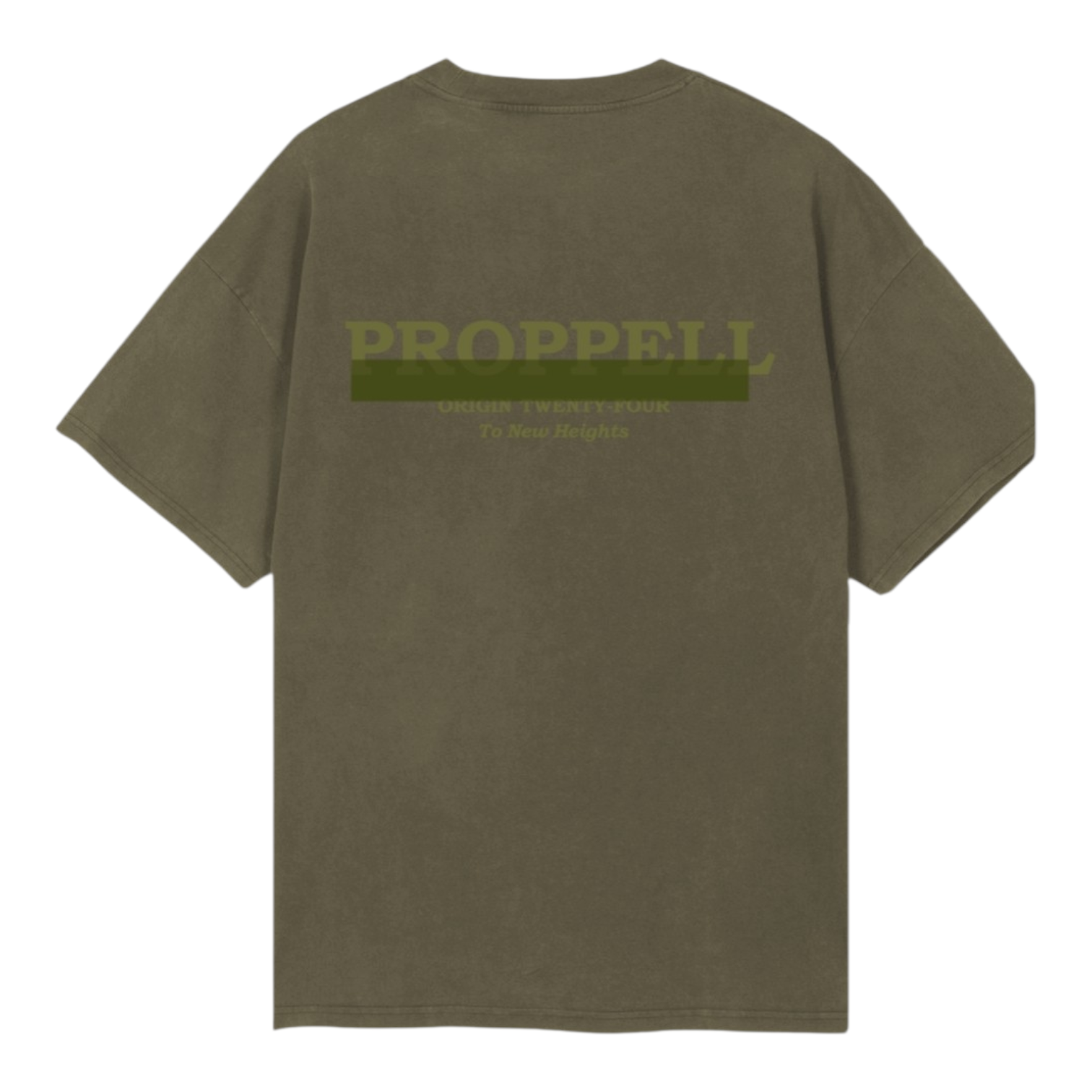 Khaki Oversized T-Shirt Signature 024
