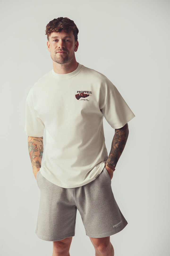 Invitation Only Oversized Tee in Ecru White