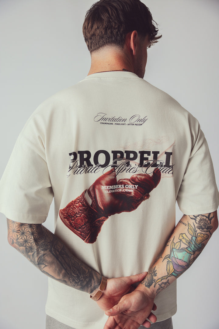 Invitation Only Oversized Tee in Ecru White