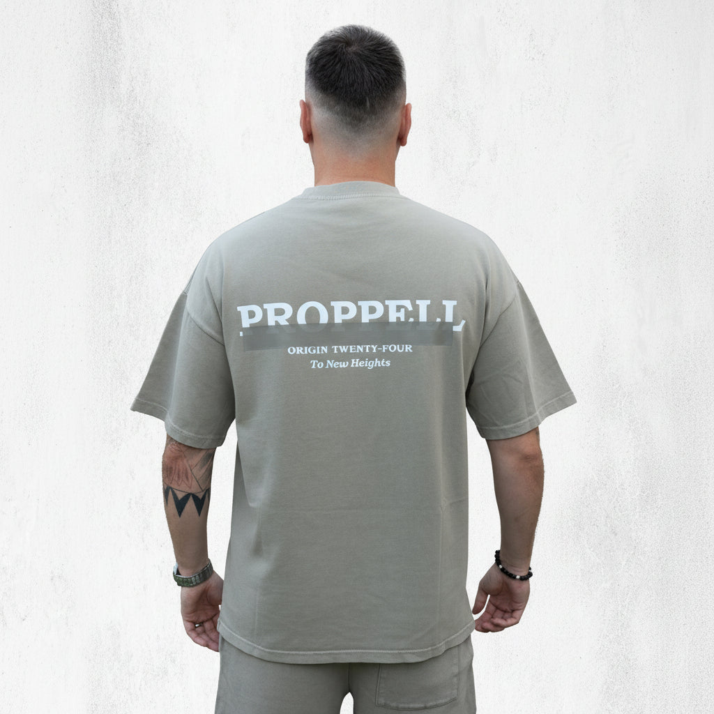 Signature 024 Oversized T-Shirt in Vintage Stone