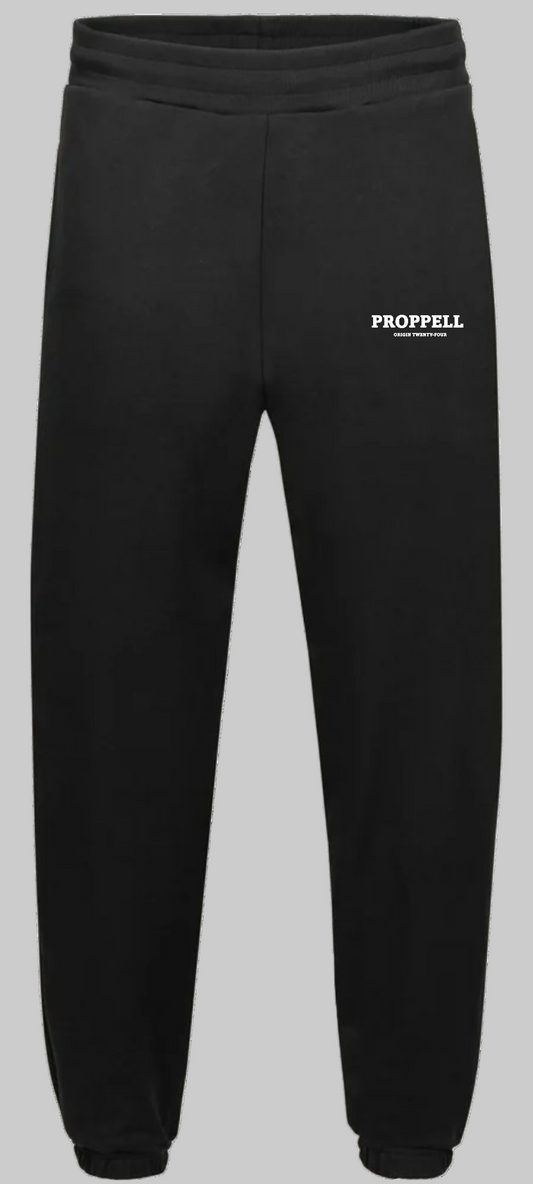 Relaxed Washed Black Sweatpants