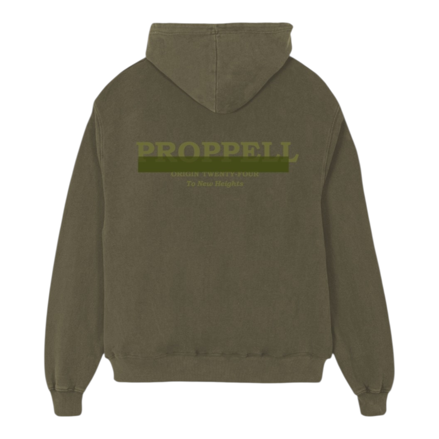 Signature 024 Oversized Hoodie in Khaki Green