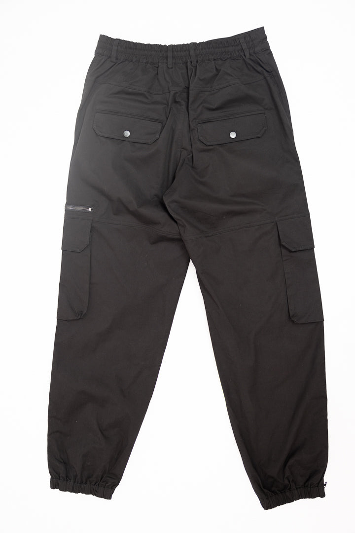 Cargo Cuffed Pants in Black