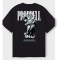 God of the Skies, oversized Tee in Carbon Black
