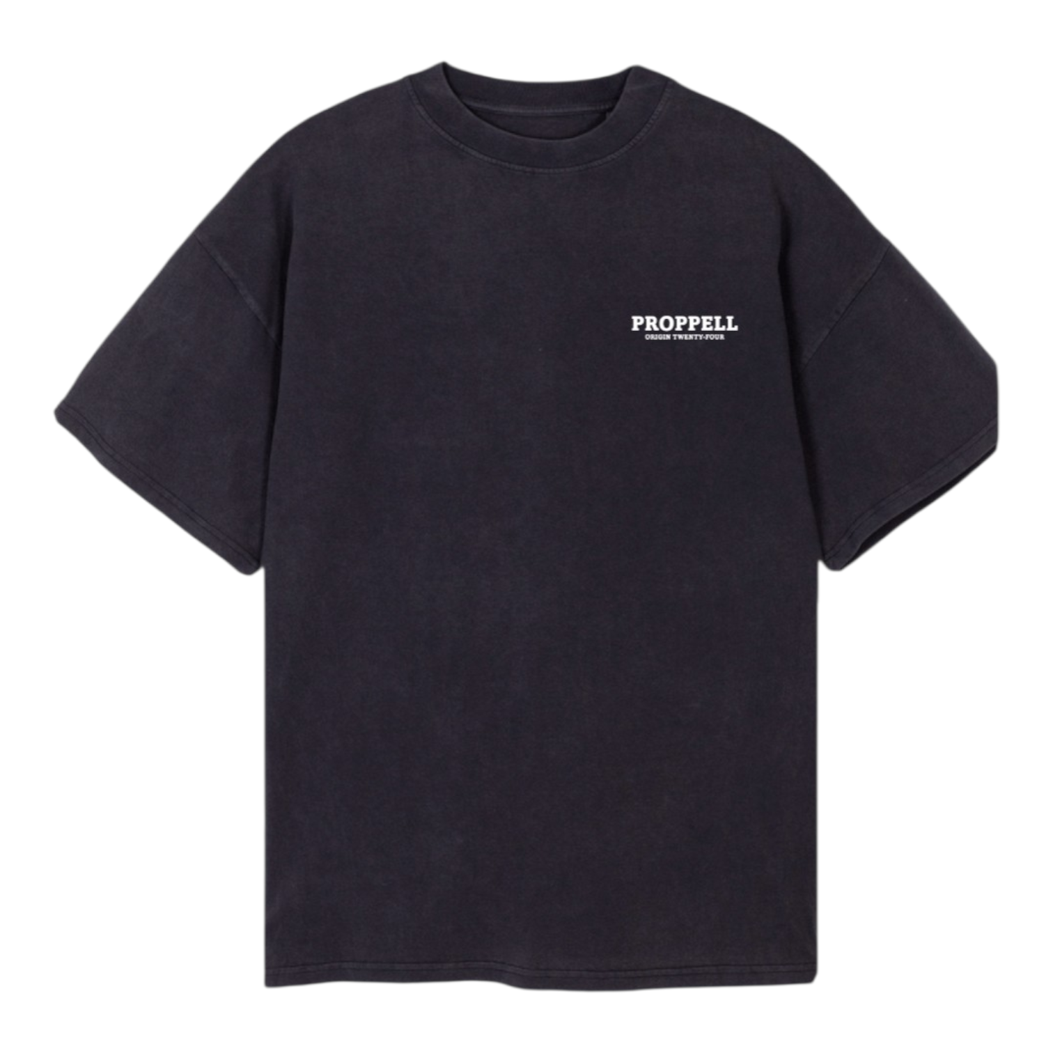 Signature 024 Oversized T-Shirt in Washed Black
