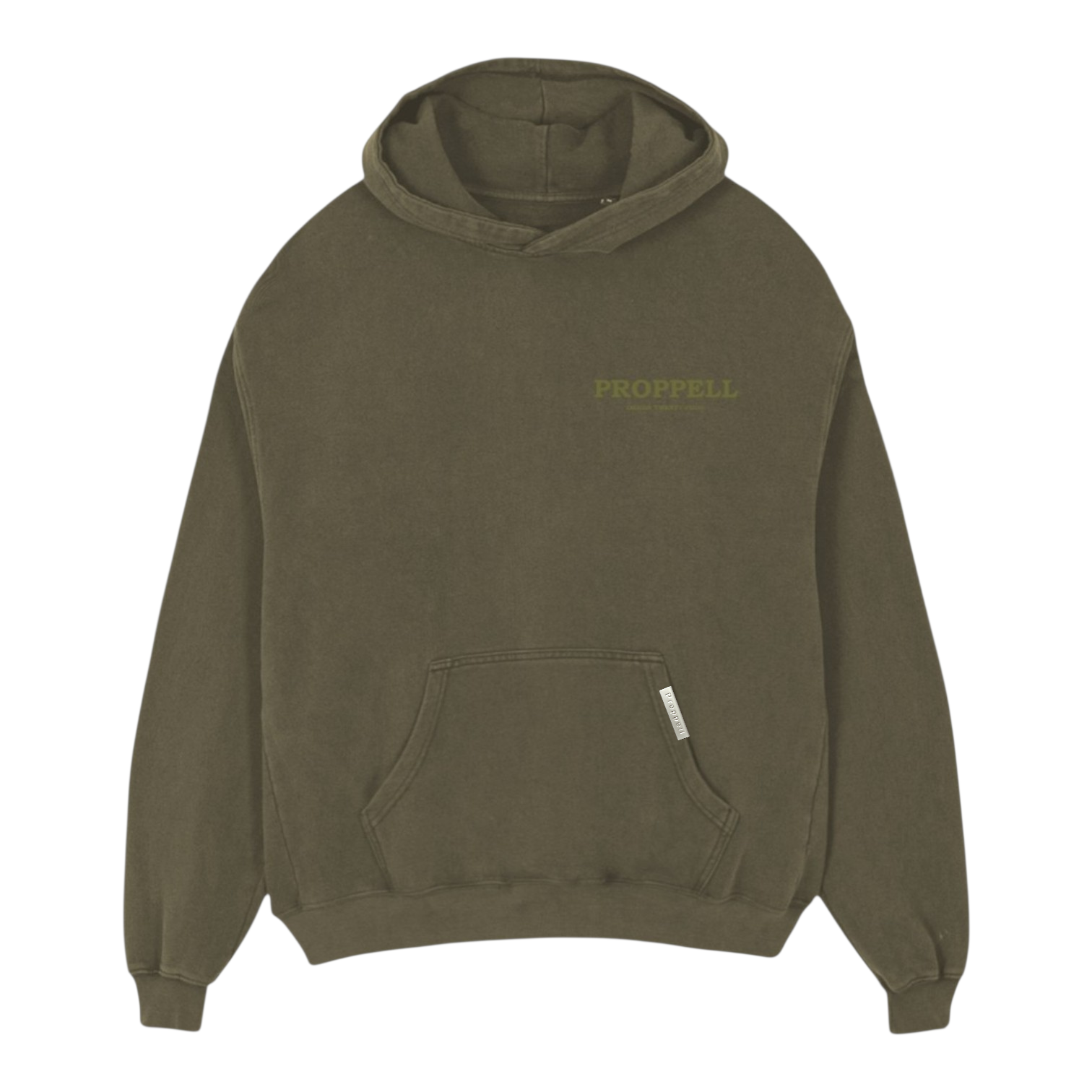 Signature 024 Oversized Hoodie in Khaki Green