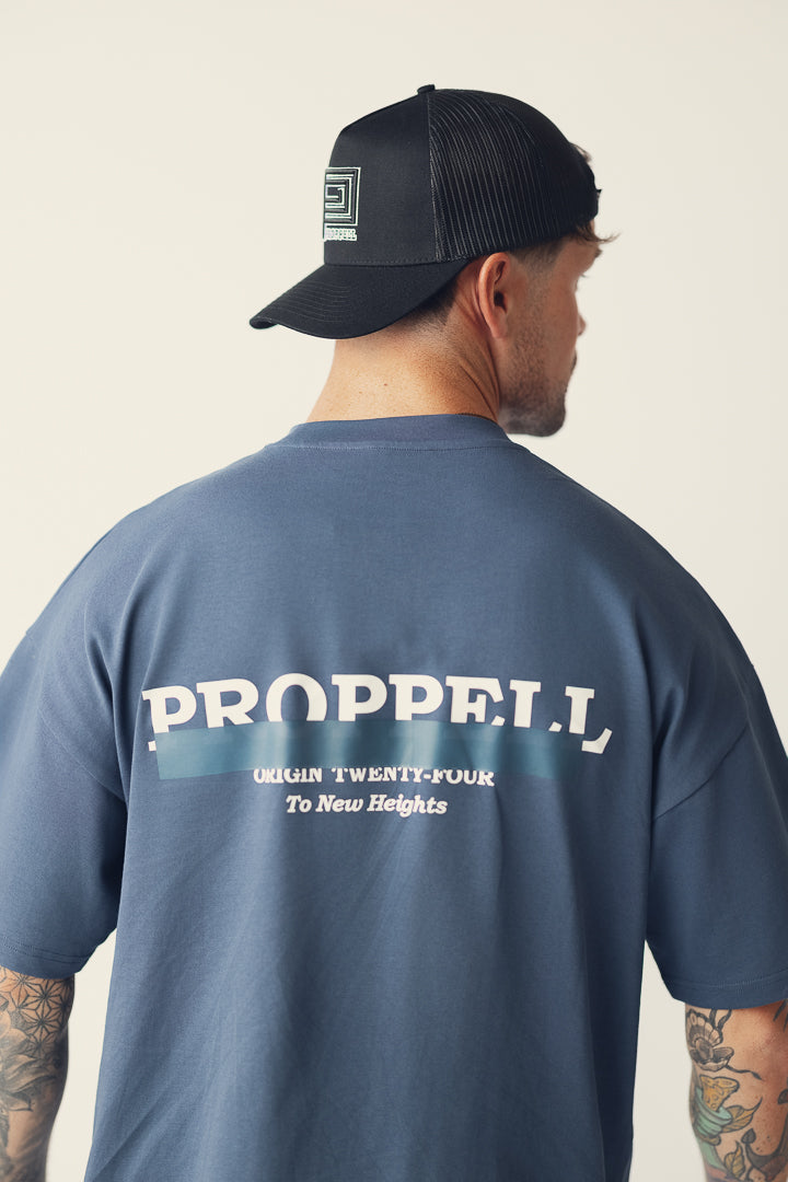 Signature 024 Oversized T-Shirt in Navy