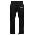 Straight Leg Cargo Utility Pants in Black