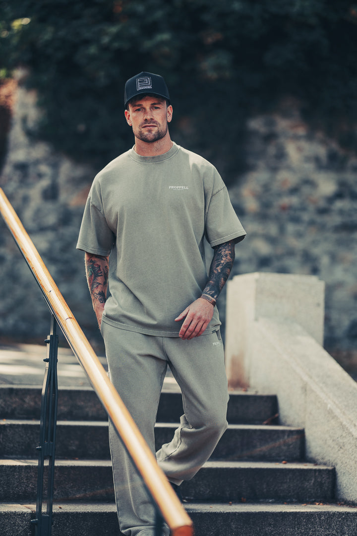 Signature 024 Oversized T-Shirt in Vintage Stone