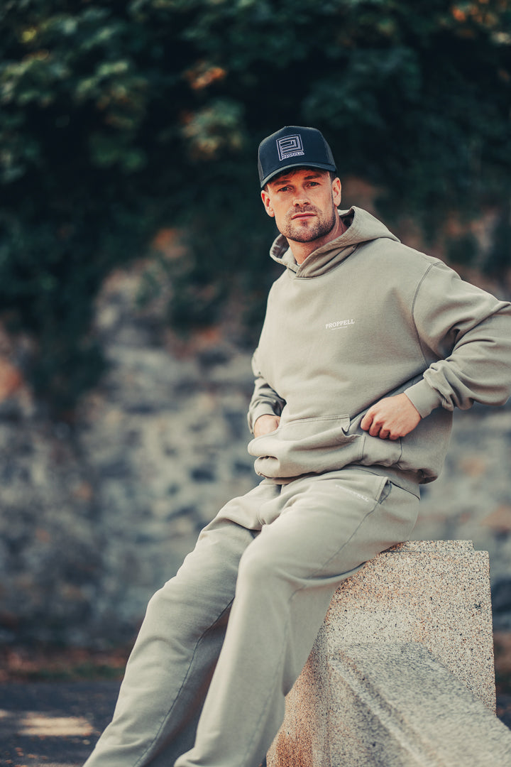 Signature 024 Oversized Hoodie in Vintage Stone