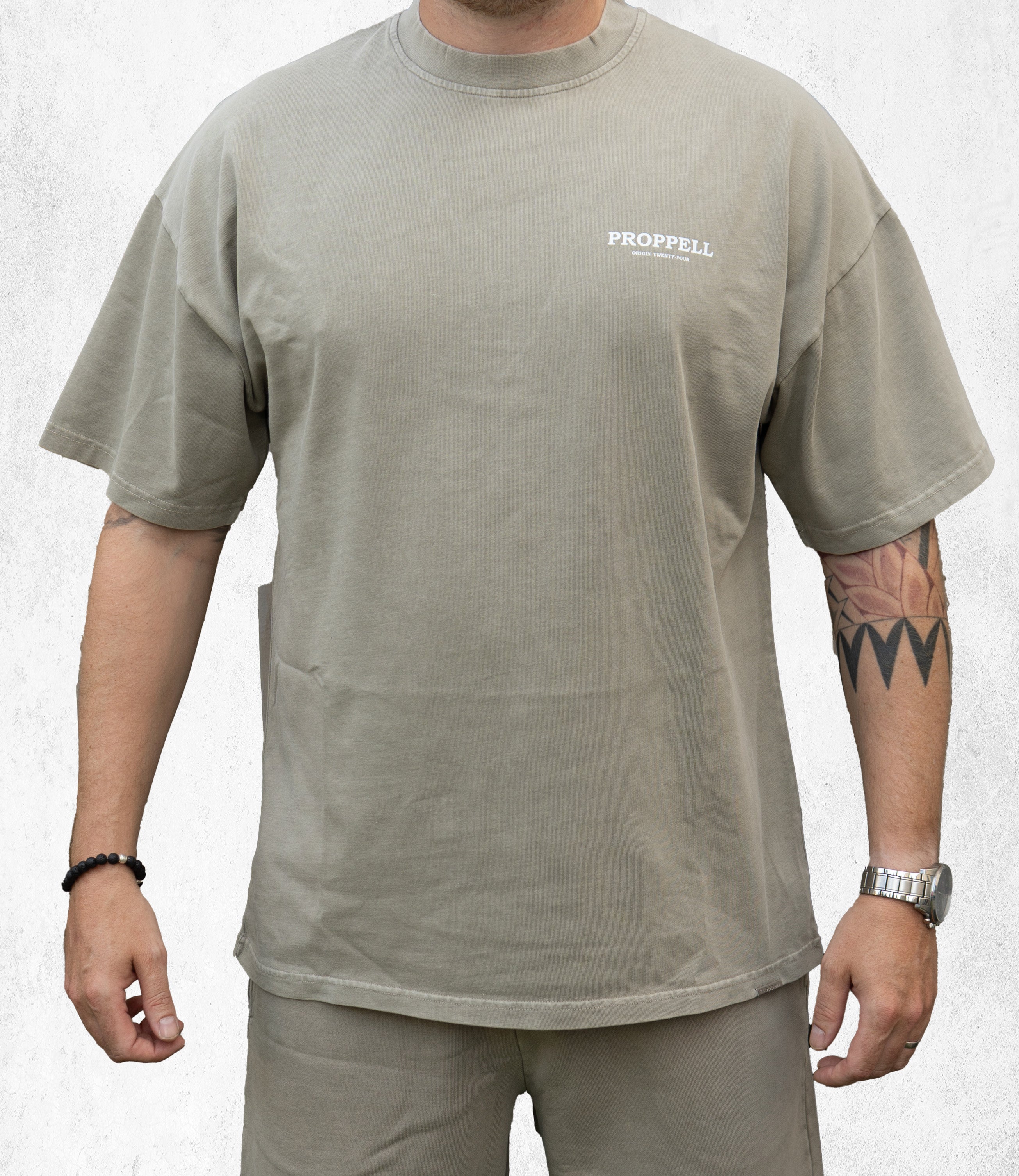 Signature 024 Oversized T-Shirt in Vintage Stone