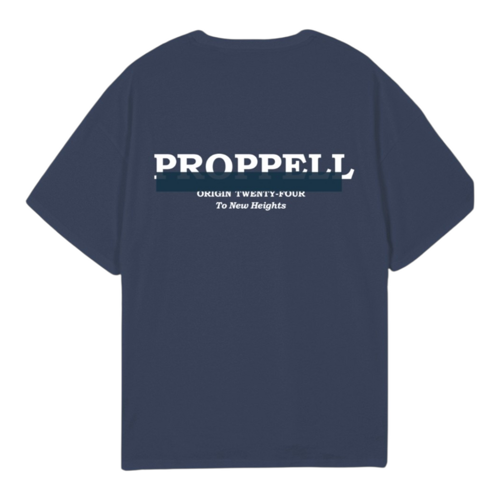 Signature 024 Oversized T-Shirt in Navy