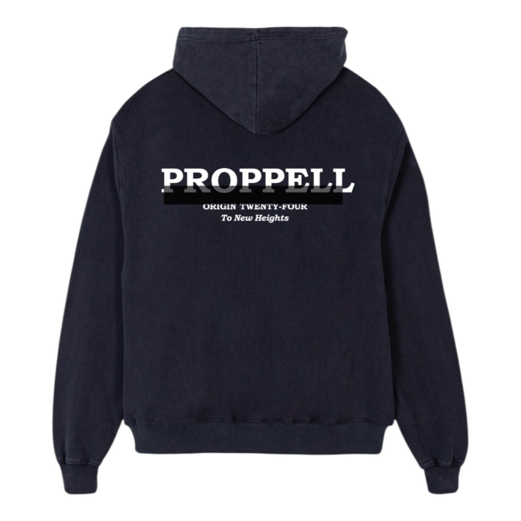Signature 024 Oversized Hoodie in Washed Black