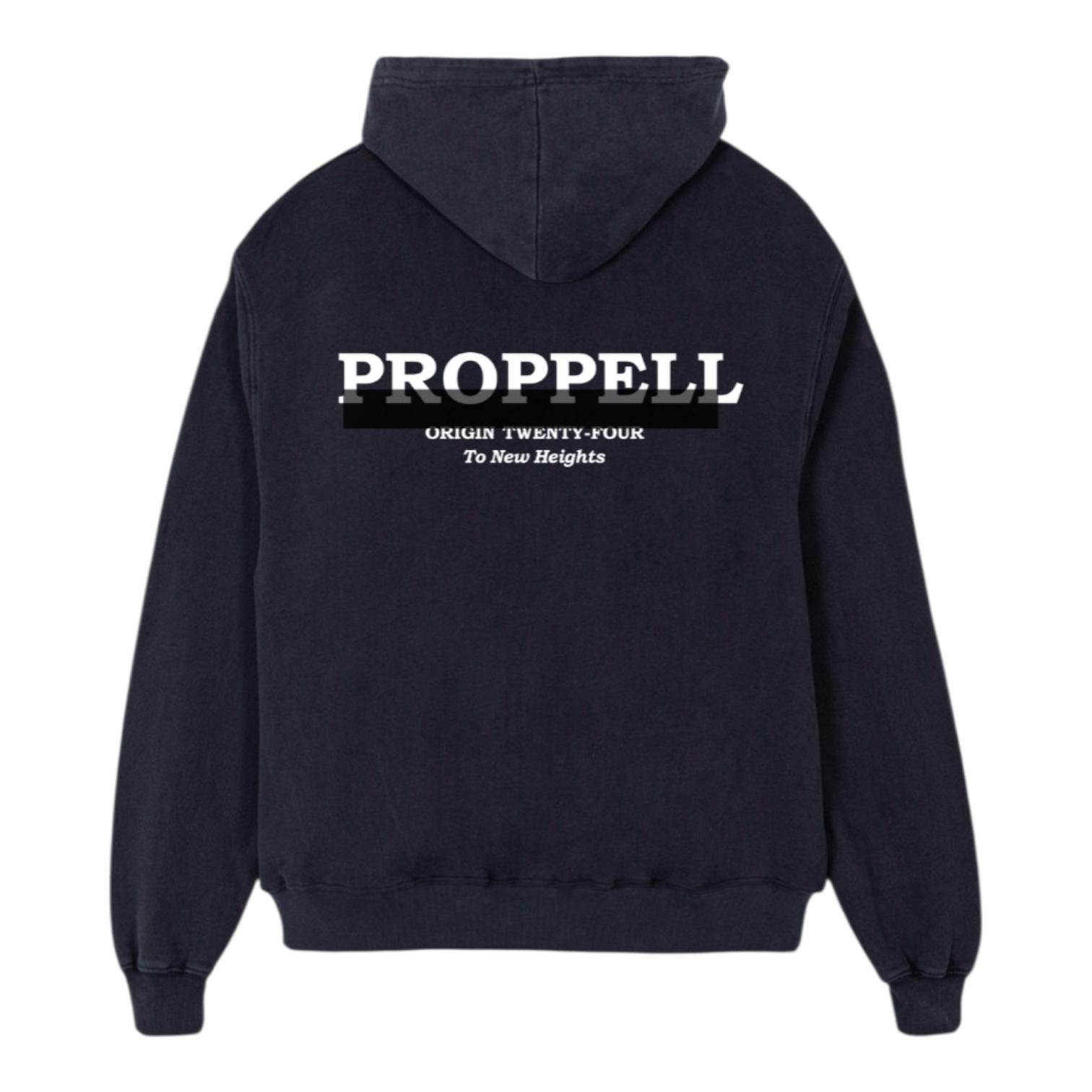 Signature 024 Oversized Hoodie in Washed Black