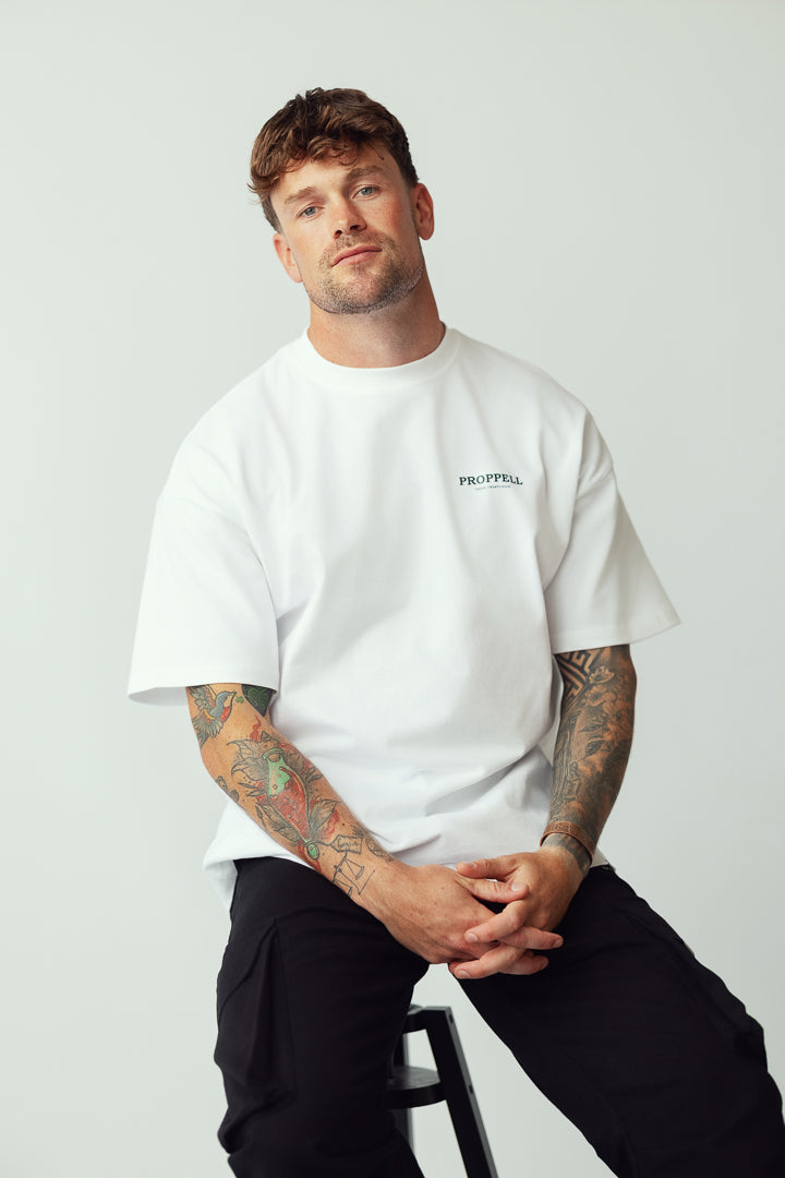 Signature 024 Oversized T-Shirt in White