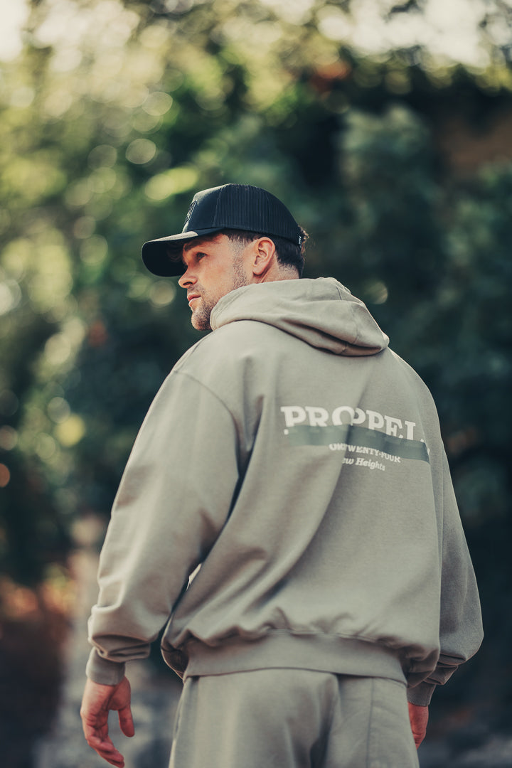 Signature 024 Oversized Hoodie in Vintage Stone