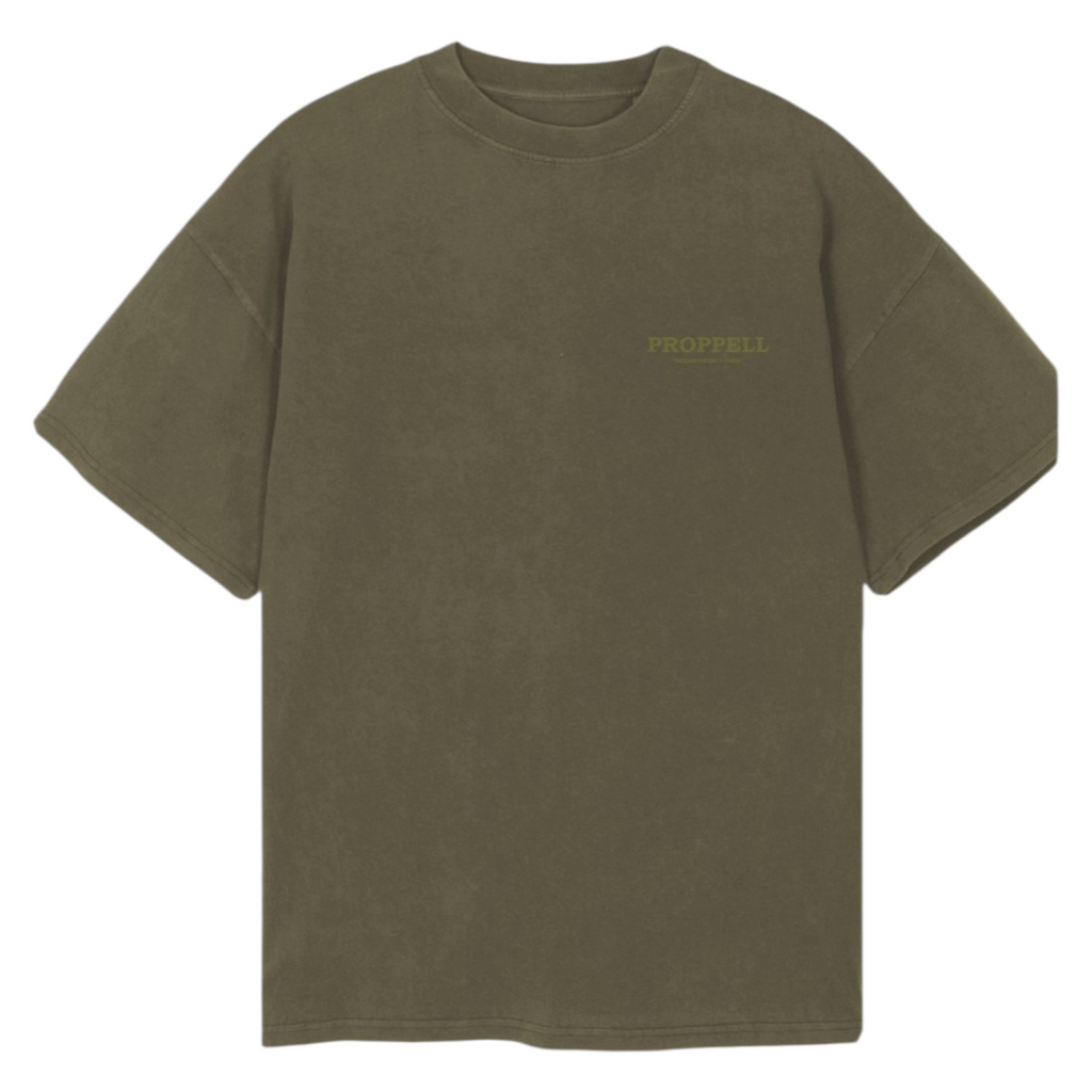 Signature 024 Oversized T-Shirt in Khaki Green