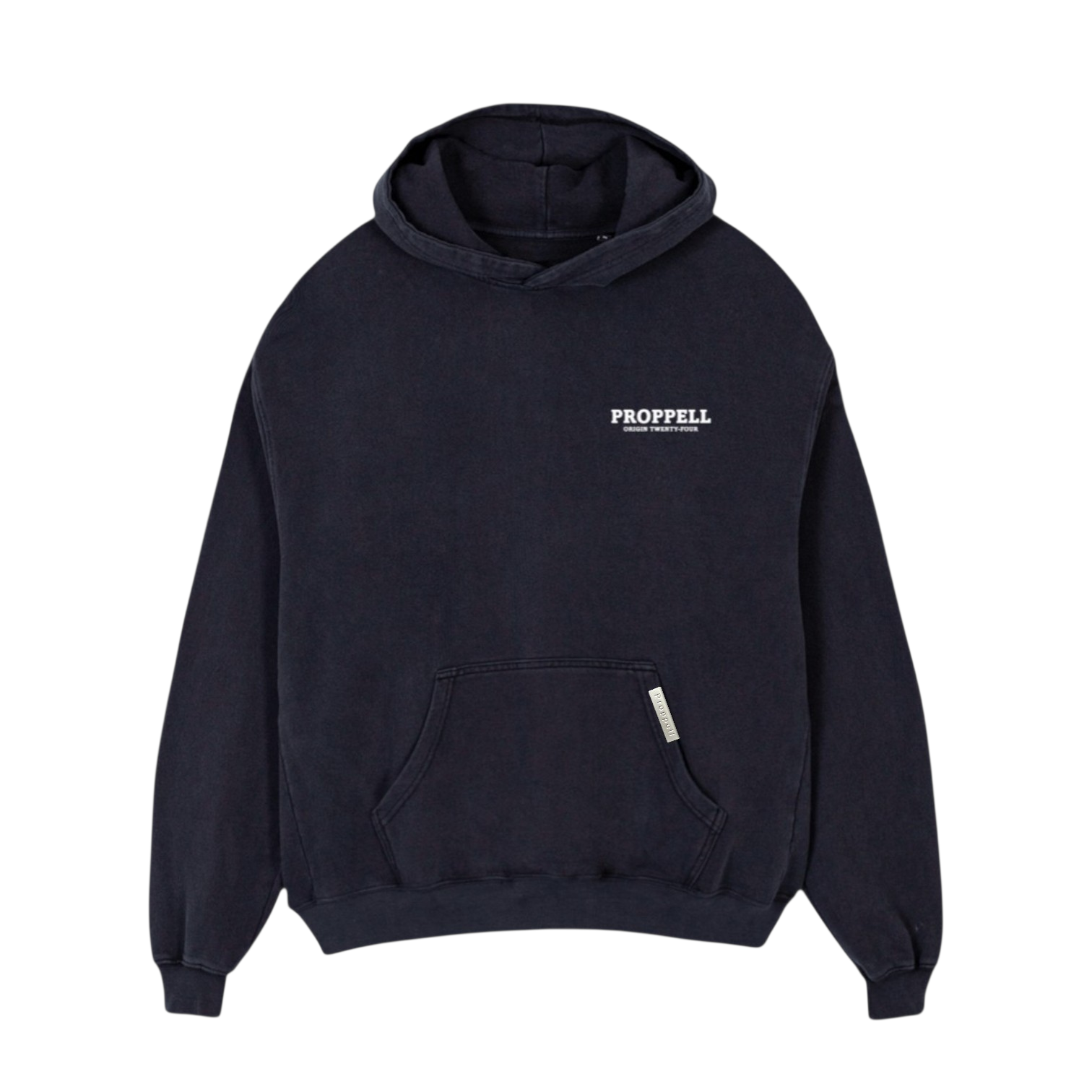 Signature 024 Oversized Hoodie in Washed Black