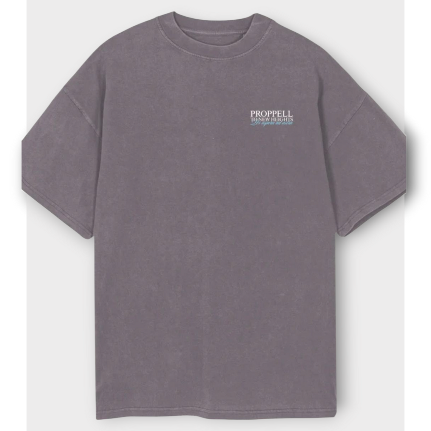 God of the Skies, oversized Tee in Pigment Grey