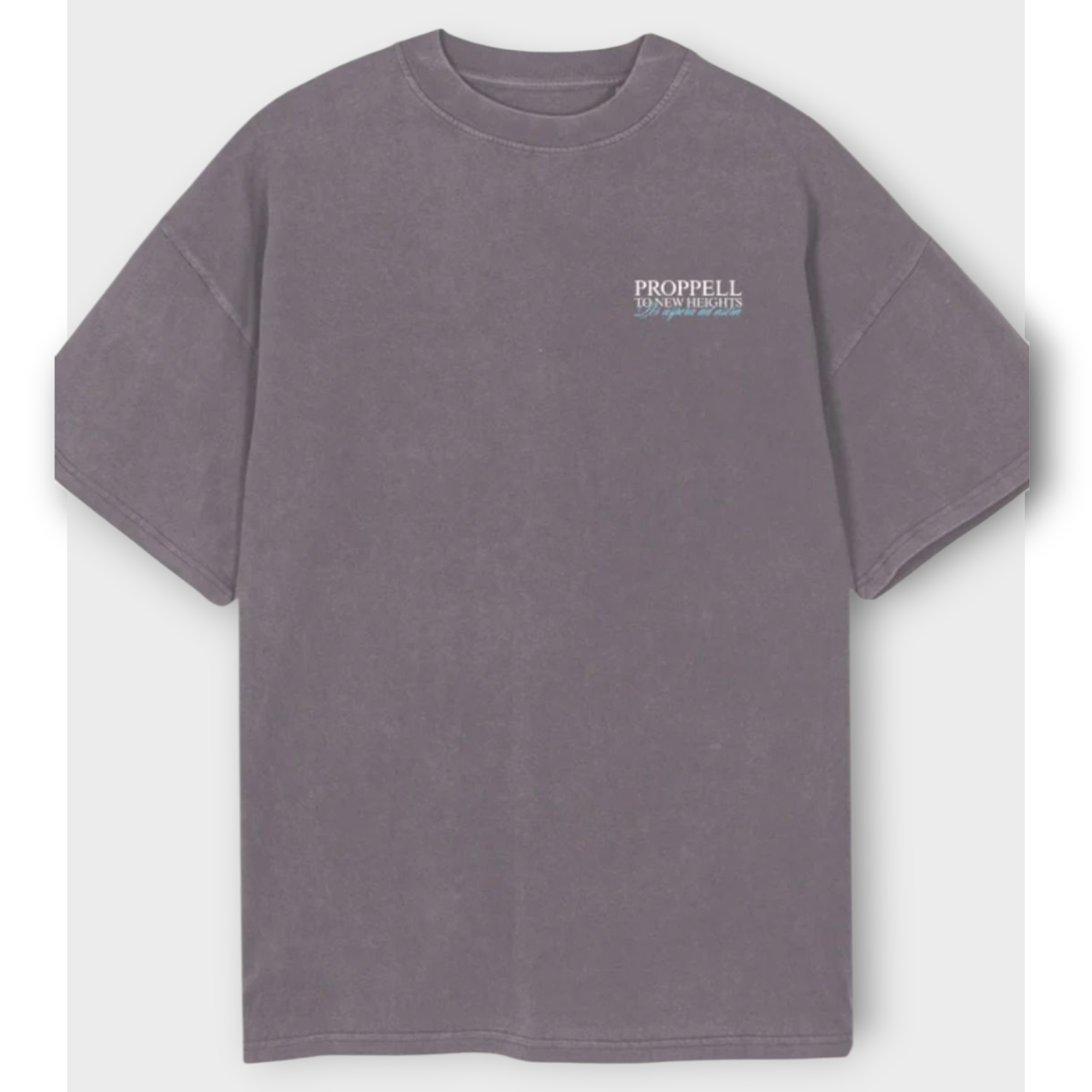 God of the Skies, oversized Tee in Pigment Grey