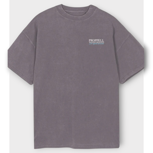 God of the Skies, oversized Tee in Pigment Grey