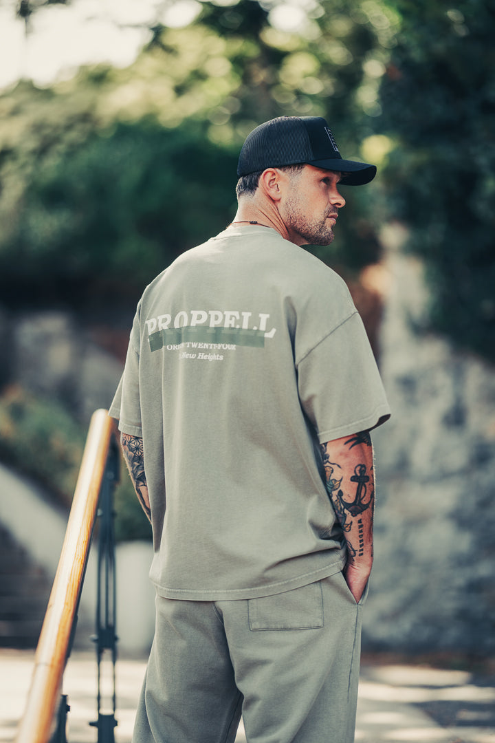 Signature 024 Oversized T-Shirt in Vintage Stone