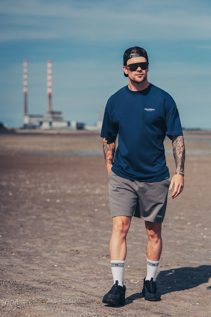 Signature 024 Oversized T-Shirt in Navy